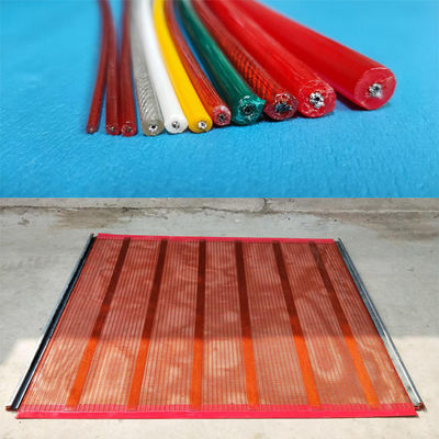 حبل سلك فولاذ مغلف بشبكة الشاشة البولي يوريثان 26mm X 1900mm X 1390mm